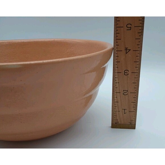 Vintage Ringware Beehive Shaped Pottery Mixing Bowl Orange - Picture 5 of 5